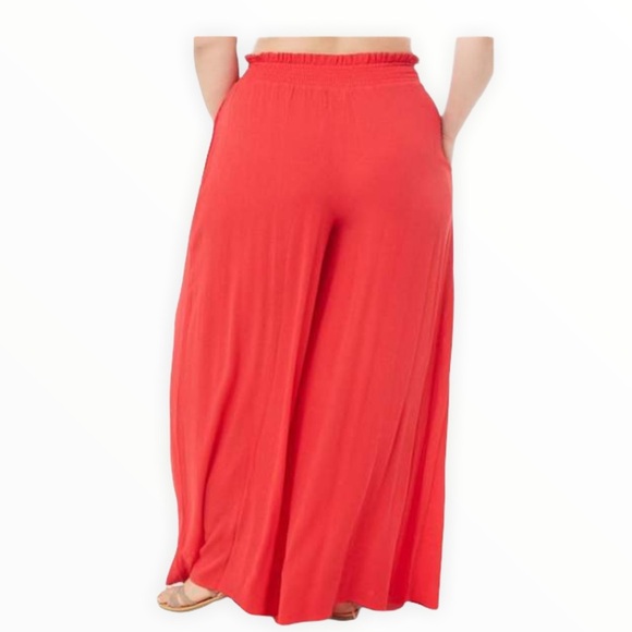 Forever 21 plus red Palazzo pants - Picture 6 of 12